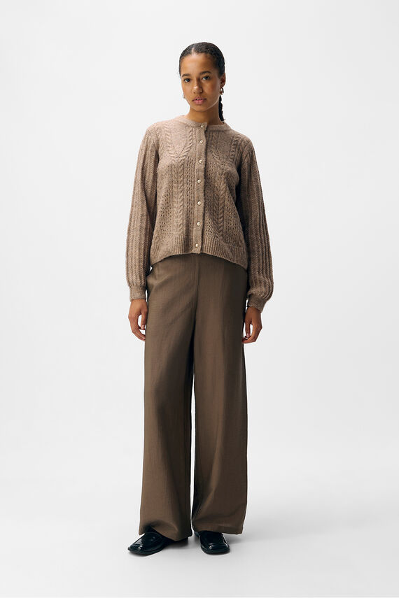 Cardigan punto calado