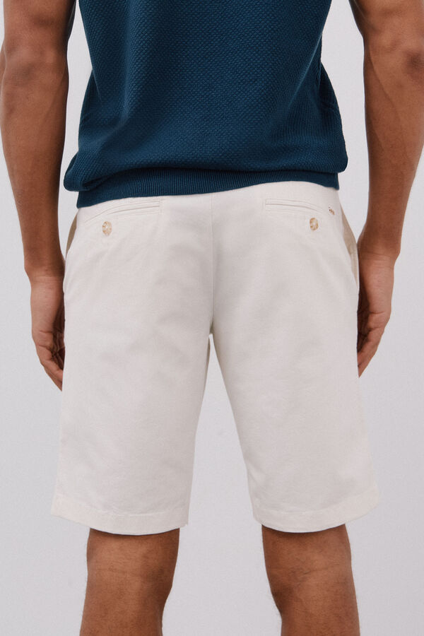 Cortefiel Chino bermuda shorts Ivory