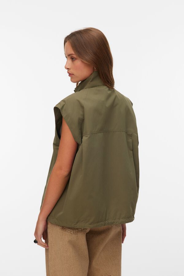 Vero Moda Colete curto ajust&aacute;vel Verde