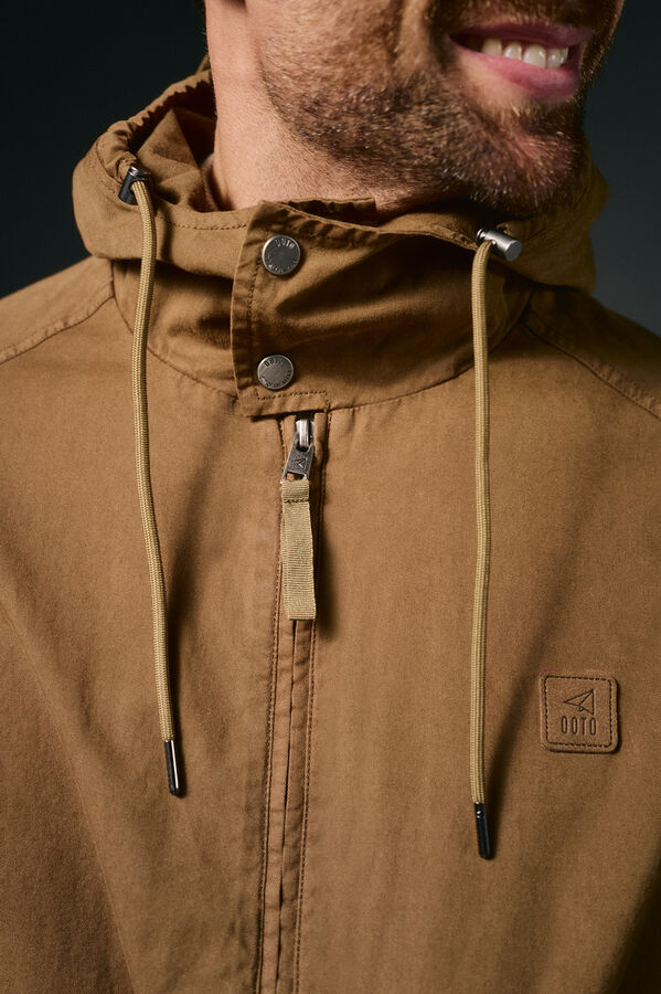 OOTO Parka corta algodón Marrón