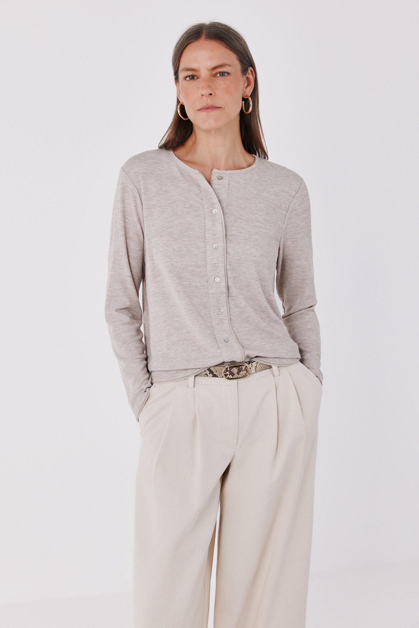 Cortefiel Piping tulle cardigan