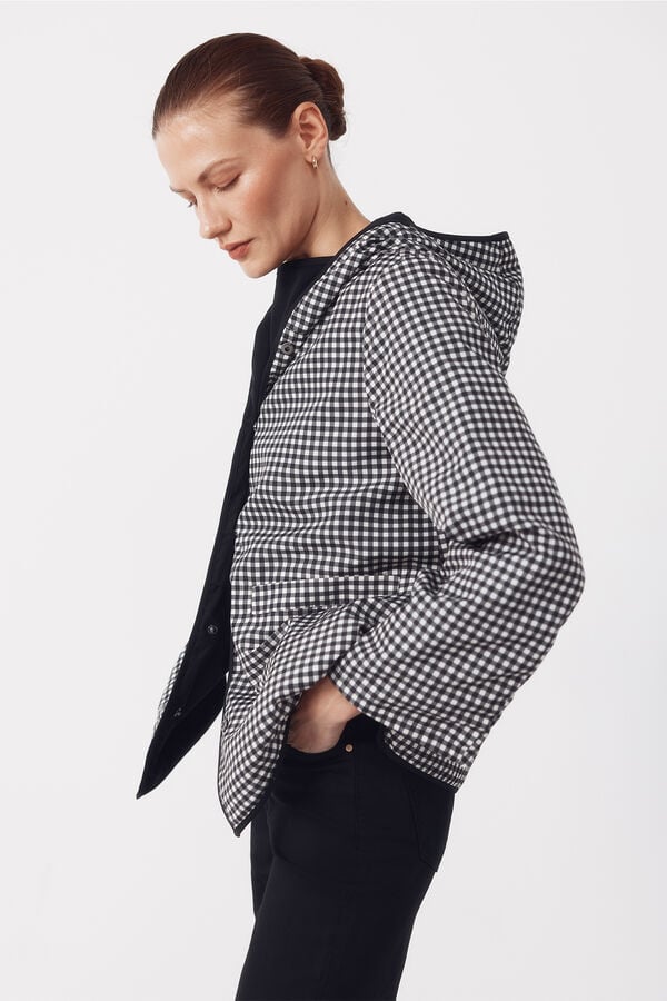 Cortefiel Reversible water-repellent parka Dark grey