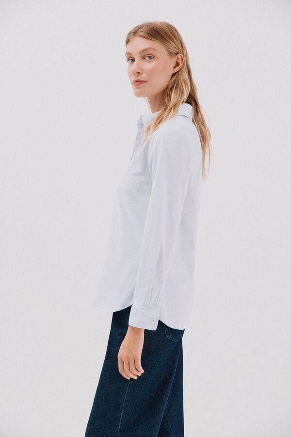 Cortefiel Oxford shirt  Blue