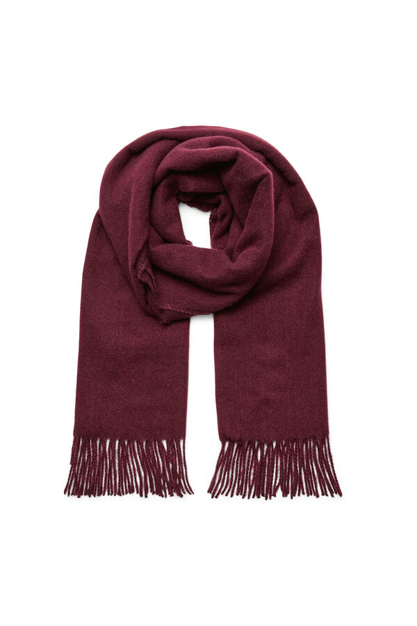 Vero Moda Cachecol de tecido macio com franjas Roxo