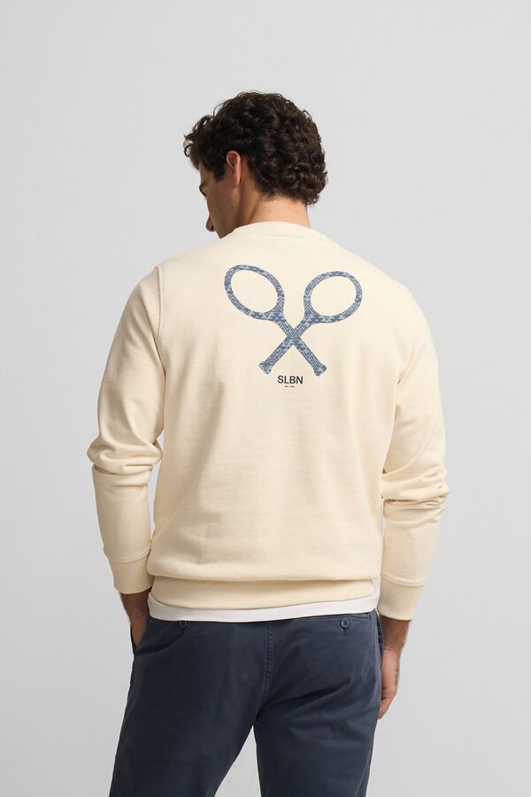 Silbon Sweatshirt de raquete &eacute;tnica Ecru