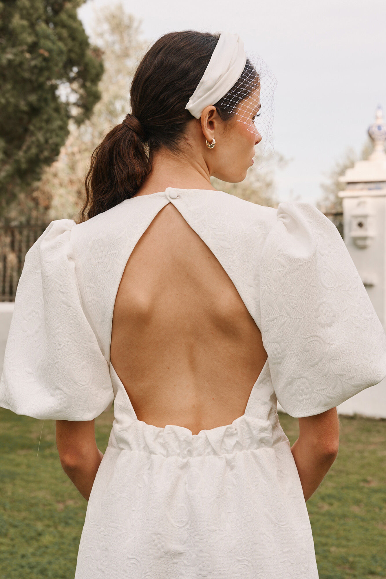 Vestido blanco 2025 cortefiel