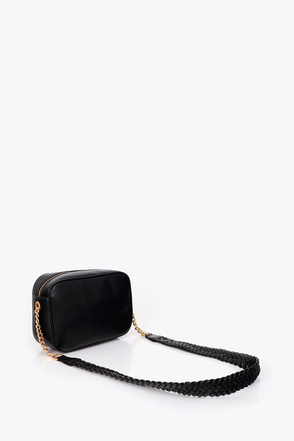 Lola Casademunt Puffer crossbody bag with mini studs Black