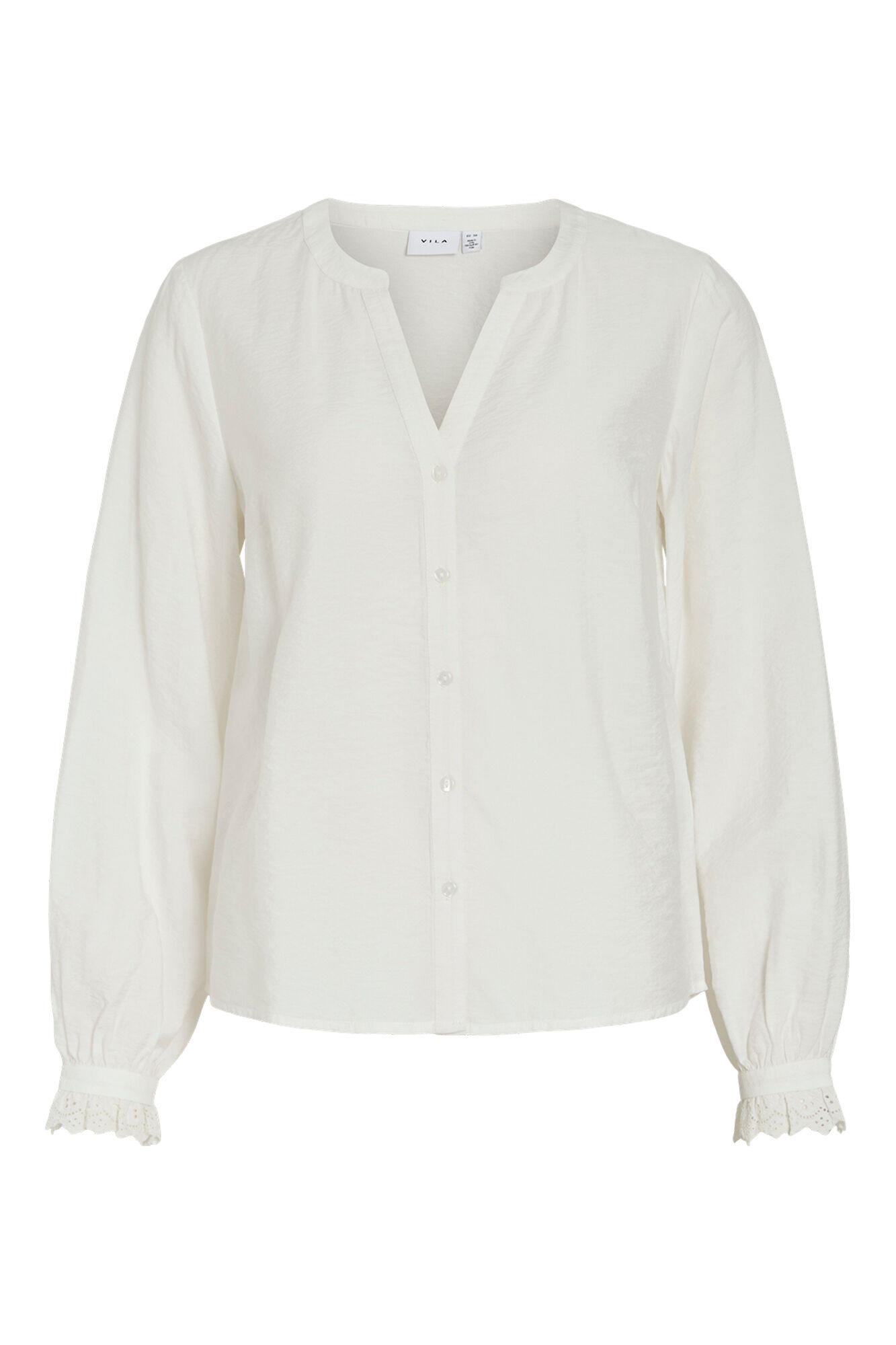 Vila Blusa com renda inglesa em viscose