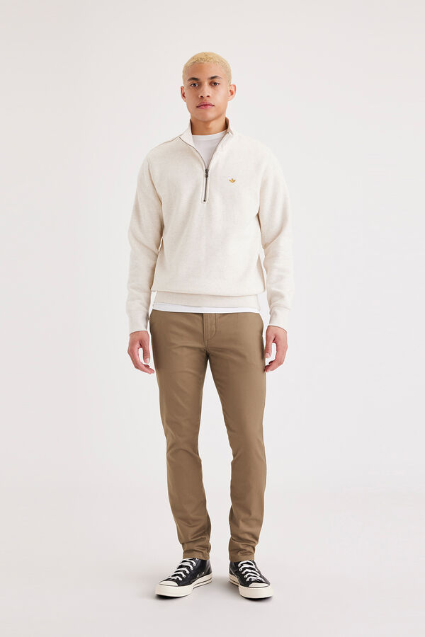 Cortefiel Skinny Fit Original Chinos Brown