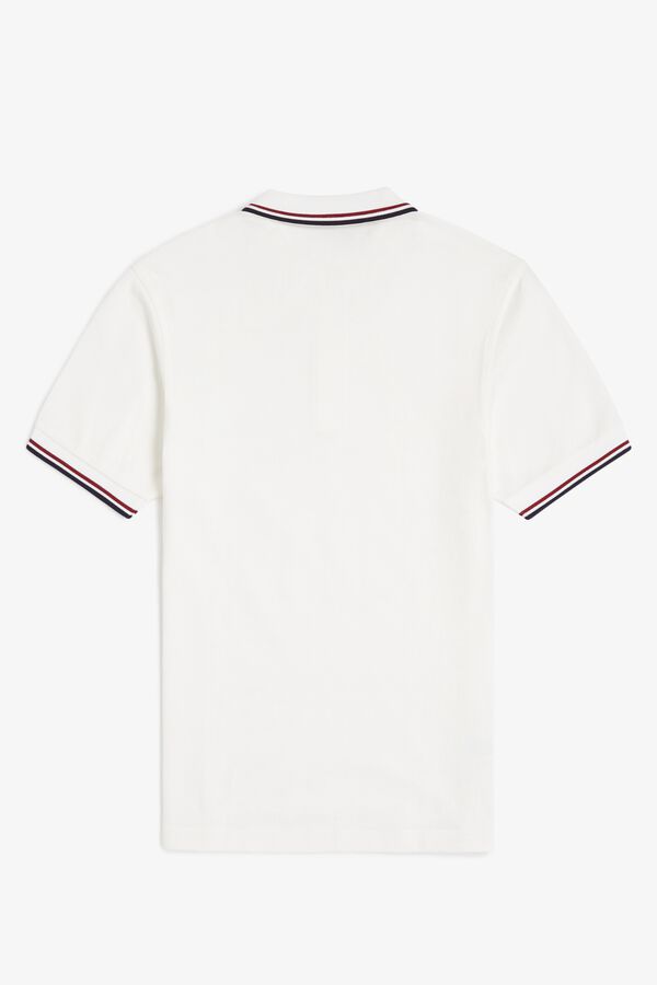 Fred Perry Polo em dois tons Fred Perry Ecru