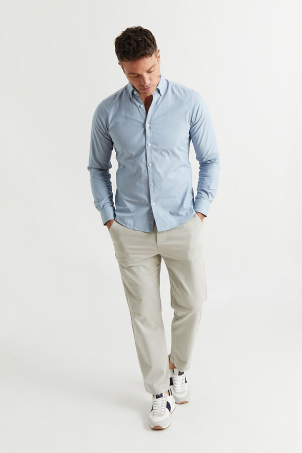 Williot Camisa Micro Estruturada Azul Marinho Azul
