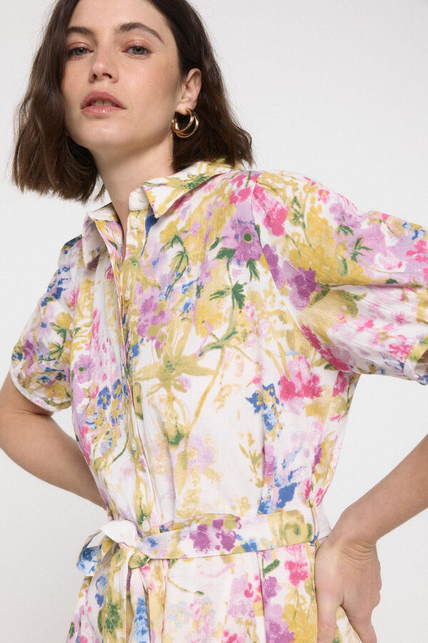 Vero Moda Vestido curto camiseiro Branco
