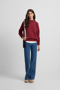Silbon Sweatshirt feminino com gola franzida