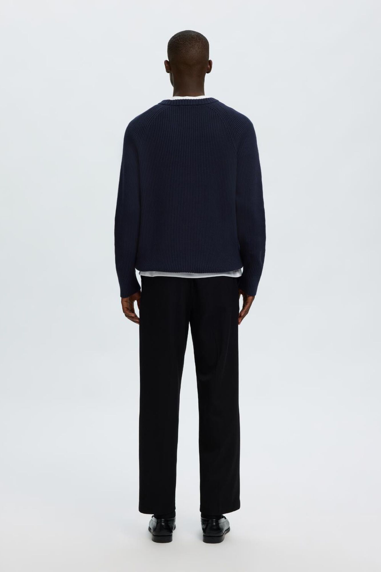 Selected Camisola canelada Relaxed Fit