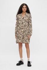 Object Vestido curto fluido Tostado
