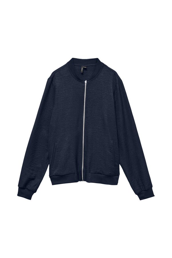 Vero Moda Curve Blus&atilde;o bomber tamanho grande Azul