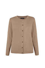 Cortefiel Basic knit jacket Nude