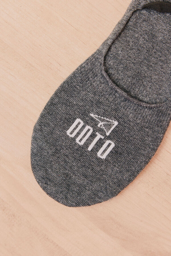 OOTO Meia invis&iacute;vel Cinzento