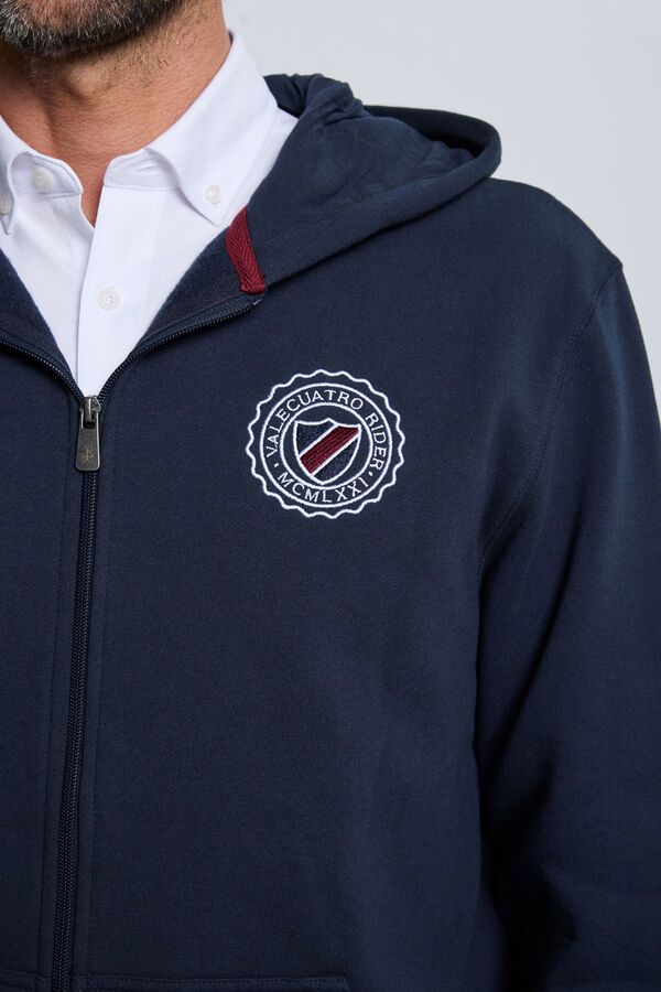 Valecuatro Fecho-&Eacute;clair com sweatshirt e escudo azul marinho Azul