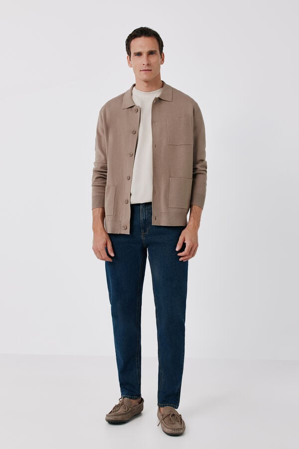 Cortefiel Slim tapered fit jeans Blue