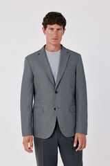 Cortefiel Basic knit blazer Dark grey