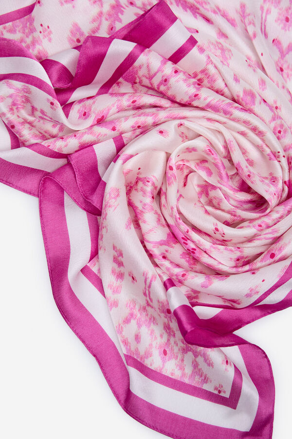 Cortefiel Pink satin scarf Pink