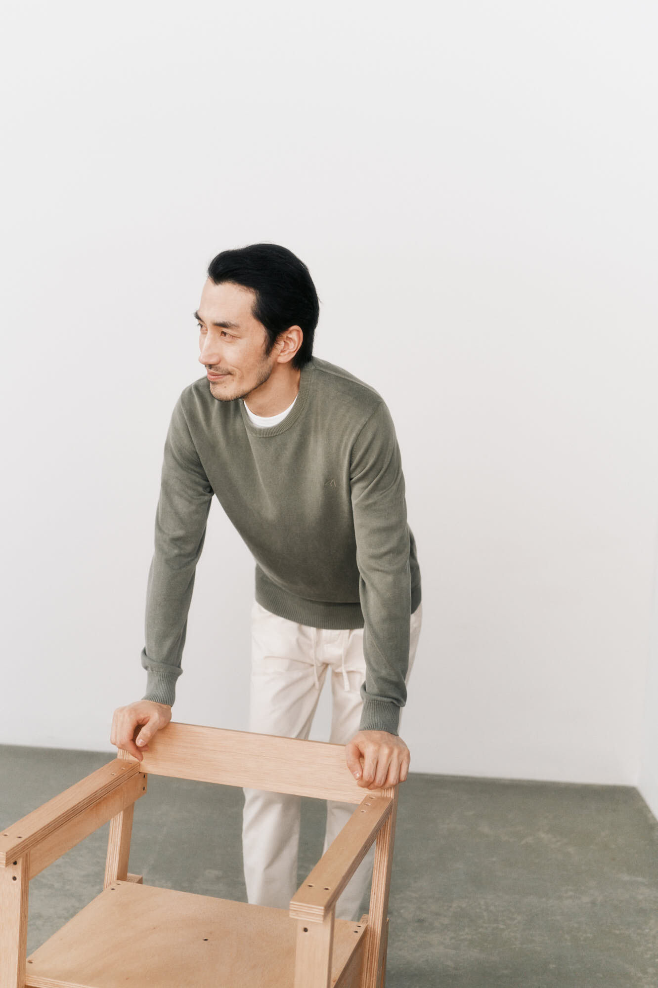 Cortefiel Jersey cuello redondo algodón lavado