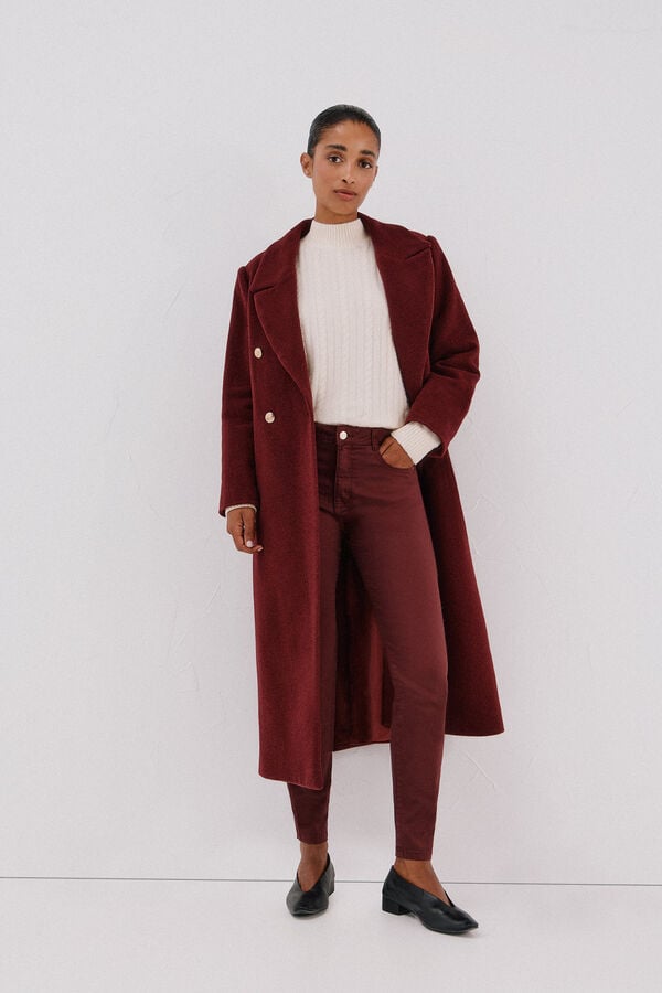 Cortefiel Pantalones sensational color Granate