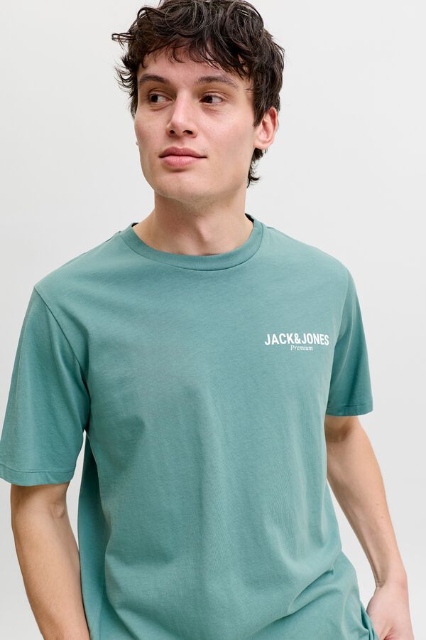 Jack & Jones Cotton logo T-shirt Dark green