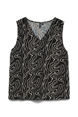 Vero Moda Top sem mangas e gola em bico Multicolorido