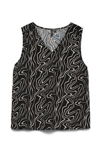 Vero Moda Top manga sisa y cuello pico