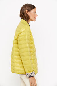 Cortefiel Reversible feather bomber jacket Yellow
