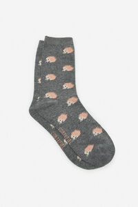 Cortefiel Printed socks Grey