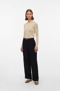 Vero Moda Top de malha com efeito metálico