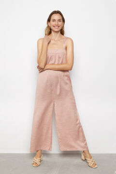 Cortefiel Rustic eco-friendly jumpsuit Pink
