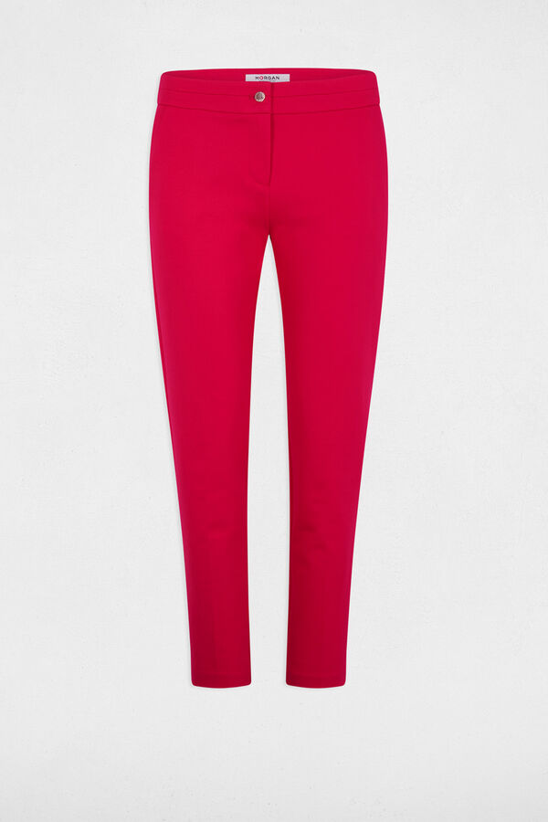 Morgan Calça cigarro com pregas Vermelho