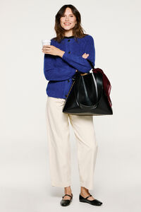 Selected Femme Casaco de malha de lã e alpaca.