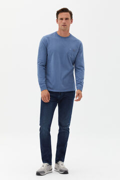 Cortefiel Long-sleeved T-shirt Royal blue