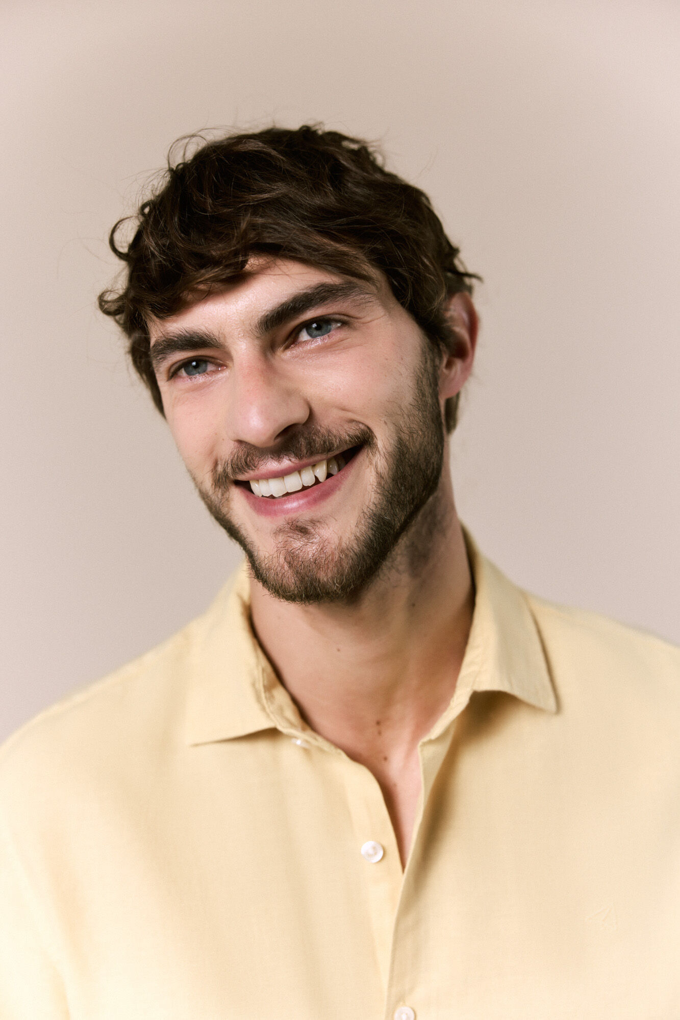 OOTO Camisa algod&oacute;n lino manga larga