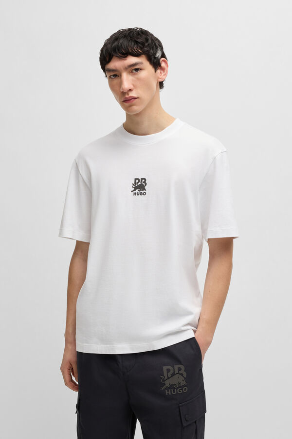HUGO Camisola de manga curta Branco