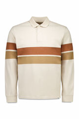 Cortefiel Polo rugby bloques Beige