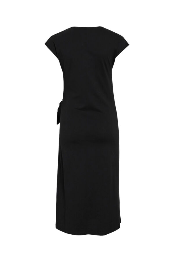 Vila Organic cotton midi dress Black