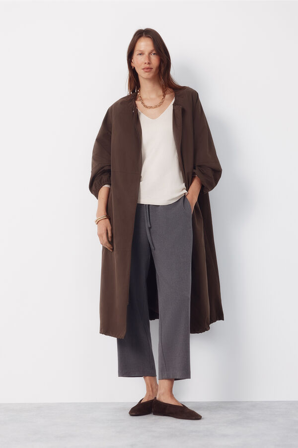 Cortefiel Women's jogger pants Dark grey