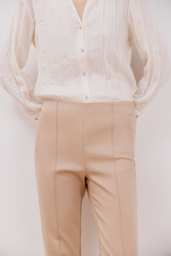 Cortefiel Skinny fit trousers Nude