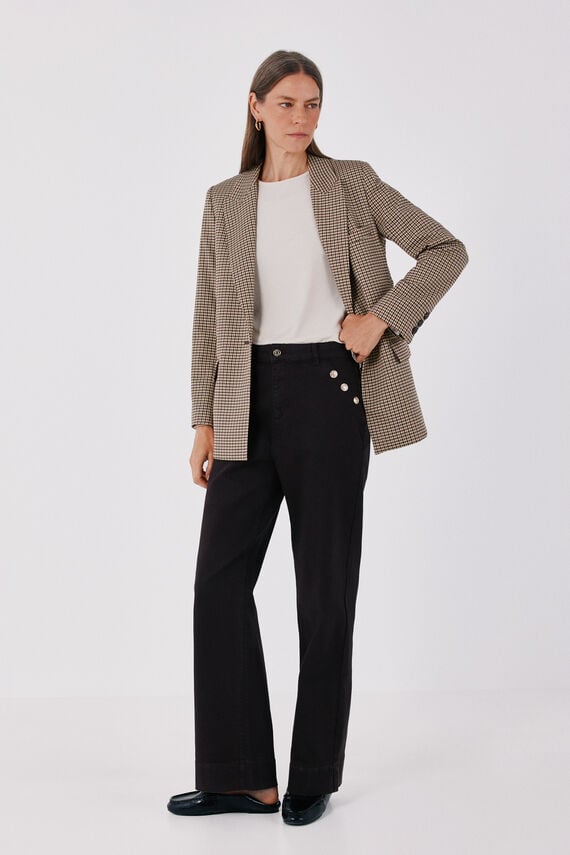 Jeans Palazzo Botones