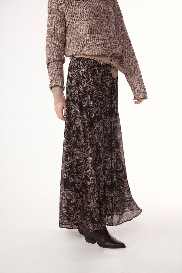 Slowlove Falda estampada con gomas Multicolorido