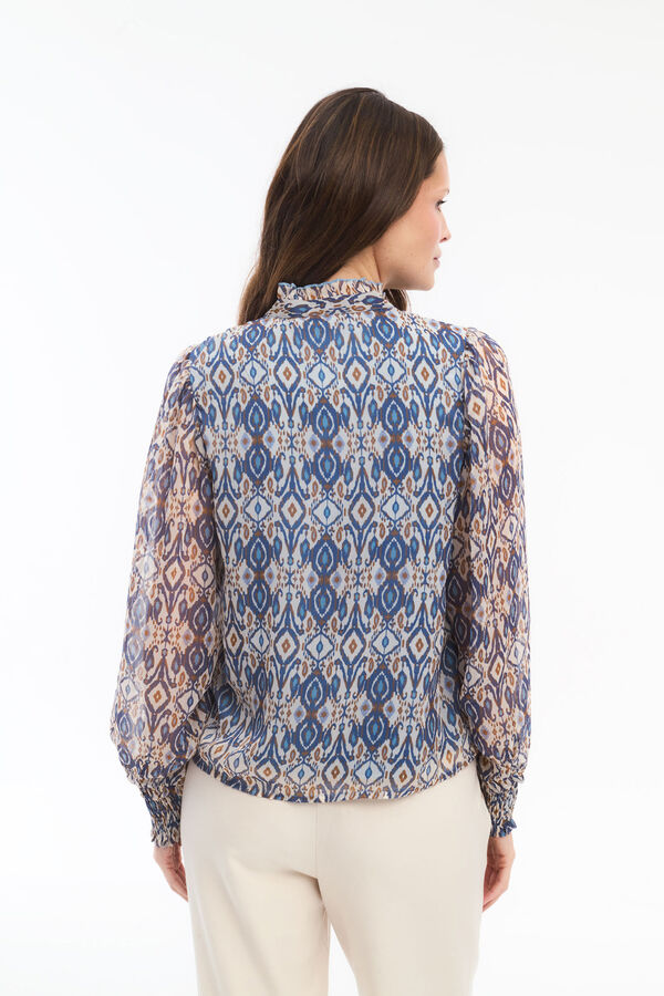 Vila Printed long-sleeved blouse Cinzento