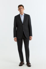 Cortefiel Twill smart fabric blazer Dark grey