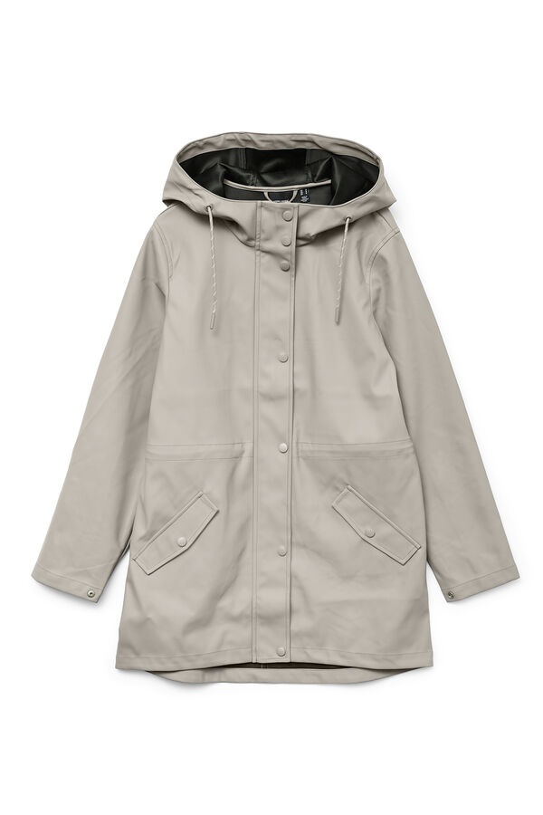 Vero Moda Impermeável de manga comprida com capuz Cinzento