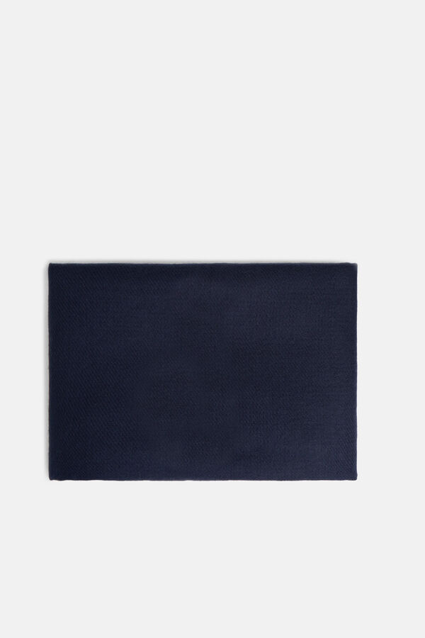 Silbon Bufanda principe de gales reversible Azul marino